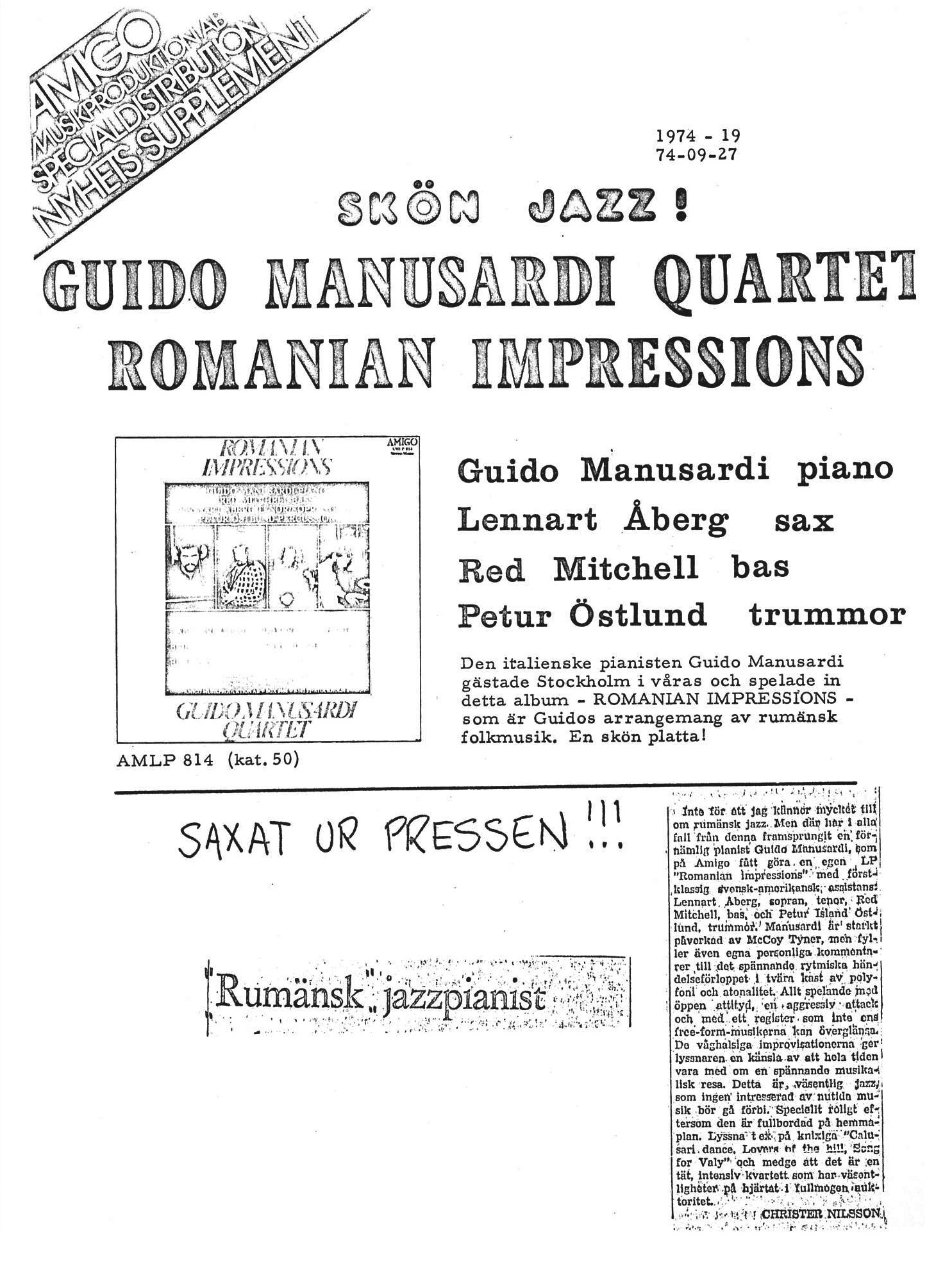 ROMANIAN IMPRESSION 1974